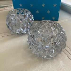 PartyLite glass votive candle holders
